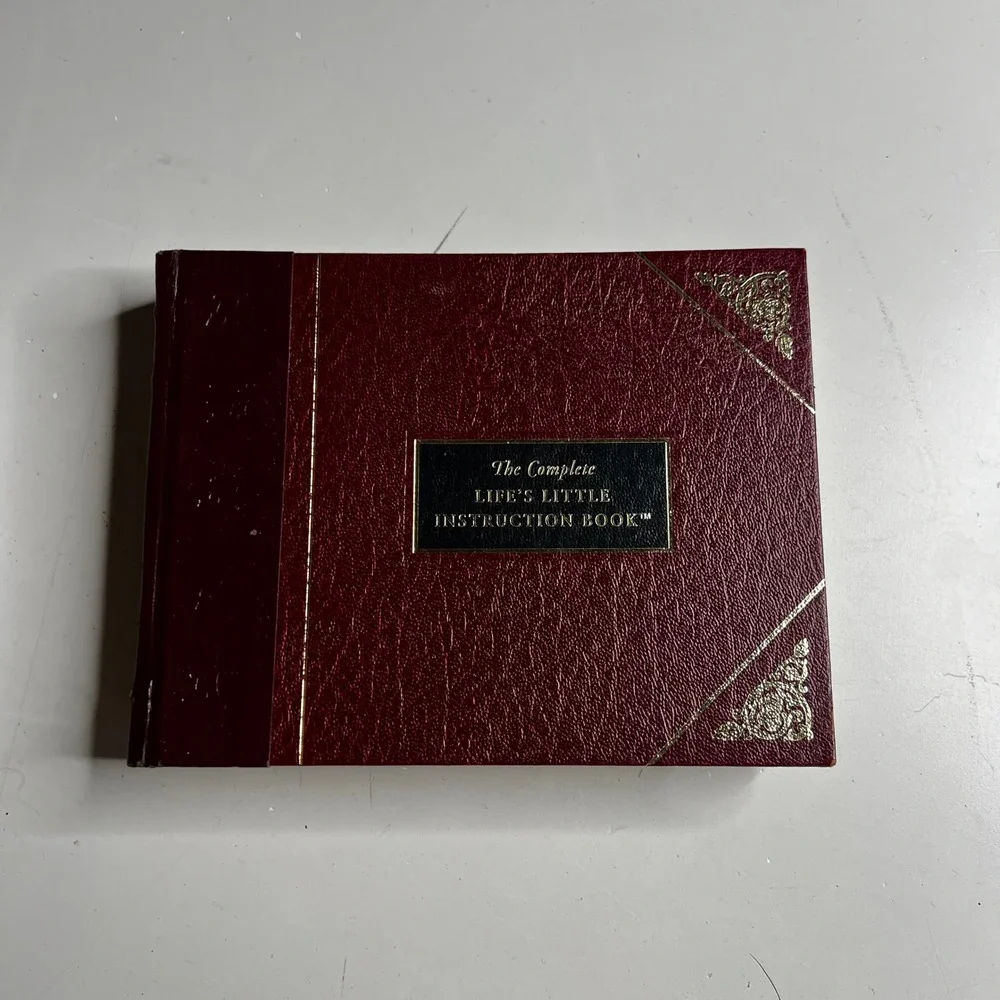 The Complete Lifes Little Instruction Book H Jackson Brown Jr Hardcover Burgundy